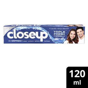 Closeup Triple Fresh Formula Gel Toothpaste Cool Breeze 120ml