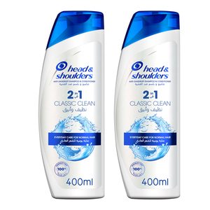 Head & Shoulders Classic Clean 2in1 Anti-Dandruff Shampoo 2 x 400ml