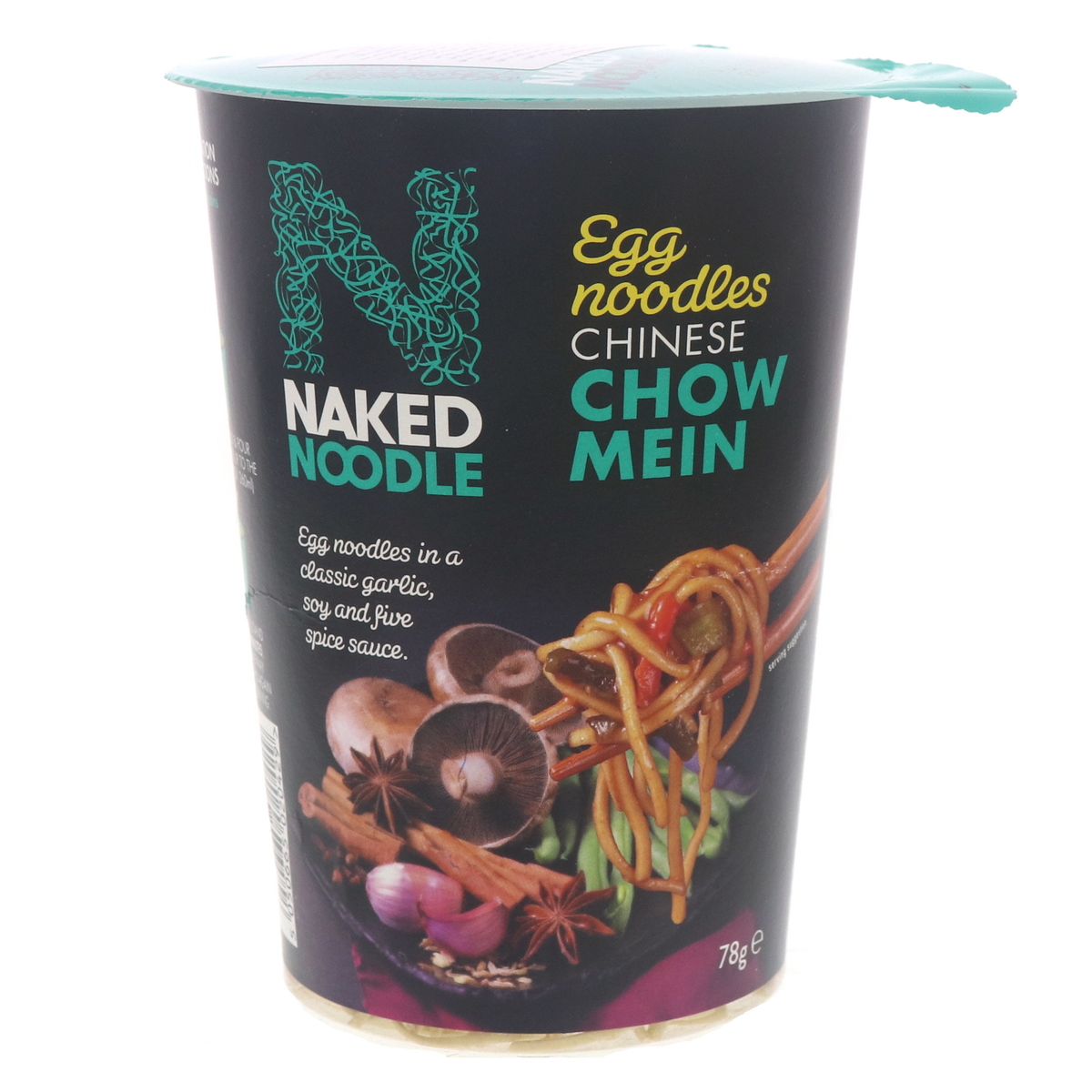 Naked Noodle Chinese Chow Mein Egg Noodles 78g | Cup Noodle | Lulu Qatar