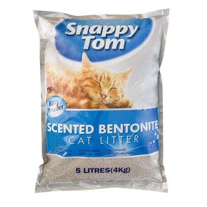Snappy Tom Cat Litter Baby Powder Scented Bentonite 4kg