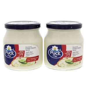 Puck processed Cream Cheese Spread Less salt 2 x 500g