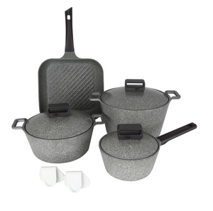Neoflam Die-Cast Granite Cookware Set  Grey 8pcs