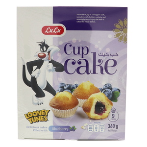 Lulu Blueberry Filled Cup Cake 360g