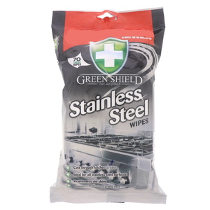 Green Shield Stainless Steel Wipes 70Pcs