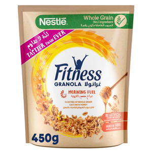 Nestle Fitness Breakfast Cereal Granola Clusters Oats With Honey 450g
