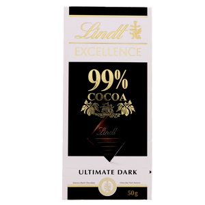 Lindt Excellence 99% Cocoa Ultimate Dark Chocolate 50g
