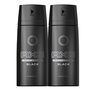 Axe Deodorant Body Spray  Black 2 x 150ml