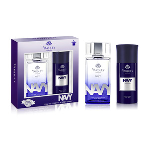 Yardley Perfume EDT For Men Navy 100ml + Body Spray 150ml