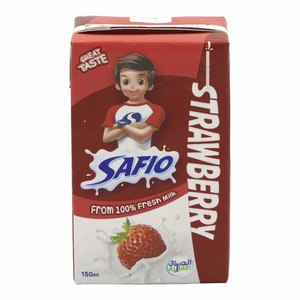 Safio UHT Strawberry Milk 18 x 150ml