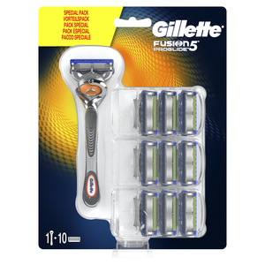 Gillette Fusion5 ProGlide Manual Razor Handle and Razor Blade Refills 9pcs