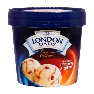 London Dairy Premium Ice Cream Traditional Pralines & Cream 100ml