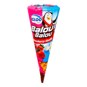 Igloo Ice Cream Cone Balou Strawberry-Vanilla 120ml
