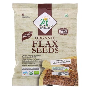24 Mantra Organic Flax Seeds 200g