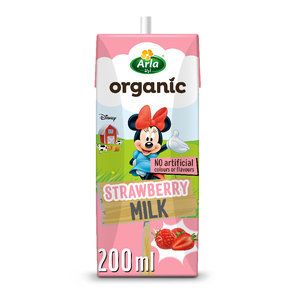 Arla Disney Organic Milk Strawberry 200ml