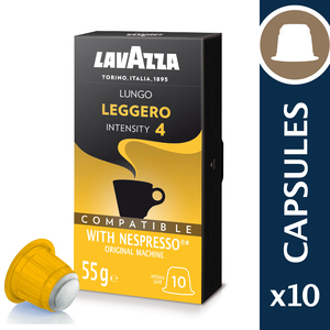 لافازا لونغو ليغيرو قهوه ١٠ حبه