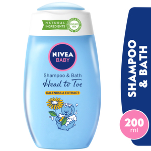 Nivea Baby Shampoo And Bath Head To Toe Calendula Extract 200ml
