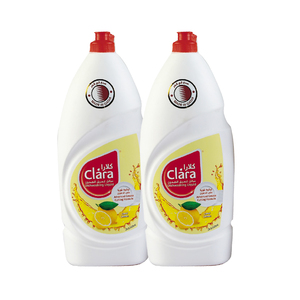 Clara Dishwashing Liquid Lemon 2 x 1.2Litre