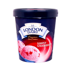 London Dairy Premium Ice Cream Simply Strawberry 500ml
