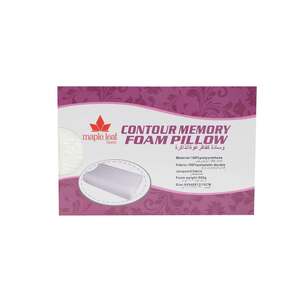 Maple Leaf Memory Foam Pillow JAM-01 White Color