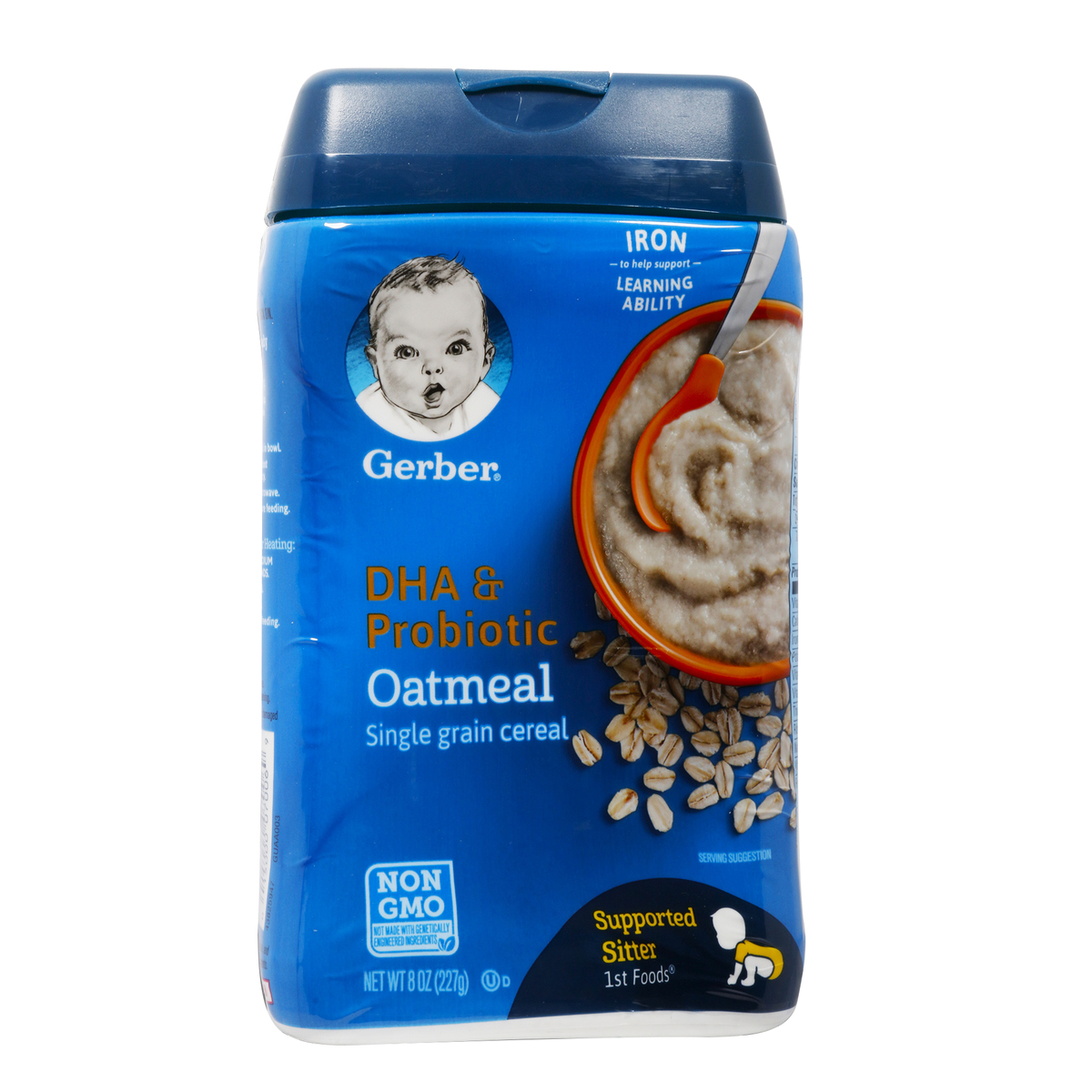 Gerber Baby Cereal Oatmeal DHA & Probiotic 227g | Gluten Free | Lulu Kuwait