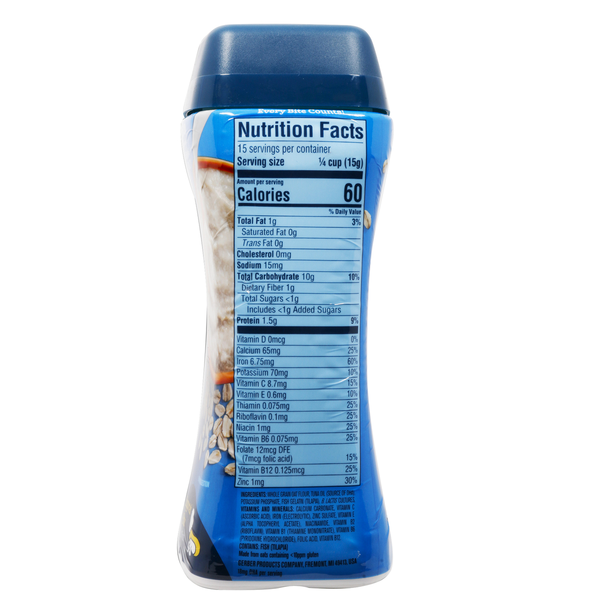 Gerber Baby Cereal Oatmeal DHA & Probiotic 227g | Gluten Free | Lulu Qatar