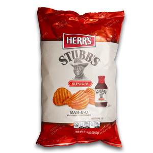 Herr's Stubb's Spicy Bar-B-Q Flavored Potato Chips 184.3g