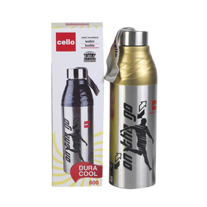 Cello Water Bottle  Stainless Steel DuraCool 600ml