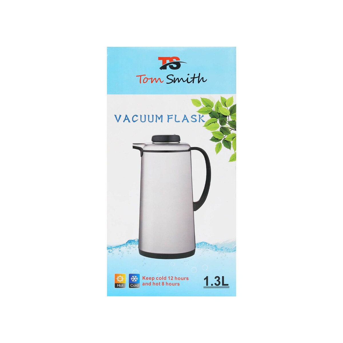 Tom Smith Stainless Steel Vacuum Flask PLAIN F1303S 1.3Ltr
