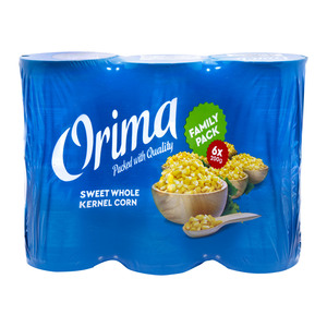 Orima Sweet Whole Kernel Corn 6 x 200g
