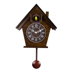 Maple Leaf Cuckoo Wall Clock 6061 Size:41x34x18cm Brown