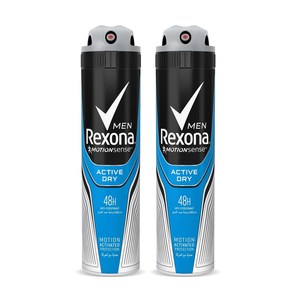 Rexona Men Antiperspirant Deodorant Active Dry 2 x 150ml