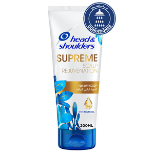 Head & Shoulders Supreme Scalp and Hair Conditioner with Argan Oil for Dry Scalp Rejuvenation 200ml
