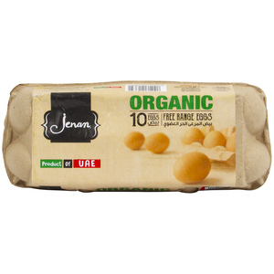 Jenan Brown Organic Free Range Eggs 10pcs