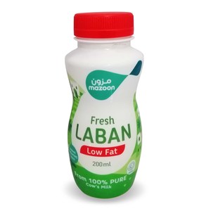 Mazoon Fresh Laban Low Fat 200ml