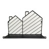 Maple Leaf Wall Shelf Metal 39.5X27.5X12cm XS-191024-L Black&Grey