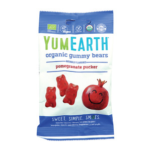 Yum Earth Organic Gummy Bears Pomegranate 50g