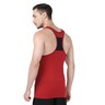 One 8 Men's Jog Vest Brick Red Color Single Piece Pack 208, Small