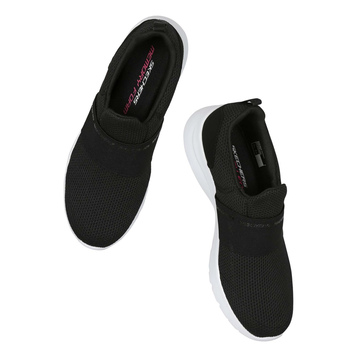Skechers Memory Foam Women's Sports Shoes 12992-BKW 38.5