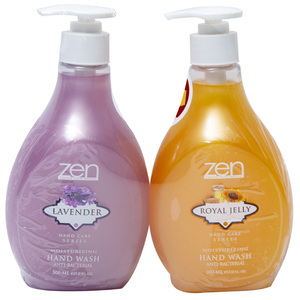 Zen Anti-Bacterial Hand Wash Lavender 500ml + Royal Jelly 500ml