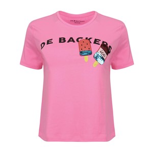 Debackers Women's Crop T-Shirt S/S Pink Small