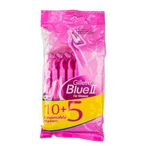 Gillette Blue 2 Disposable Razor For Women 10+5
