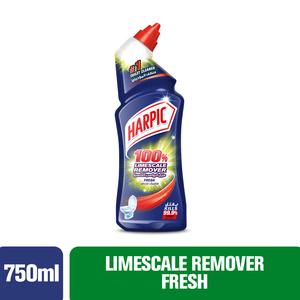 Harpic Toilet Cleaner Liquid Limescale Remover Fresh 750ml