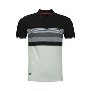 Marco Donateli Men's Polo T-Shirt Short Sleeve 9090 Black XX-Large