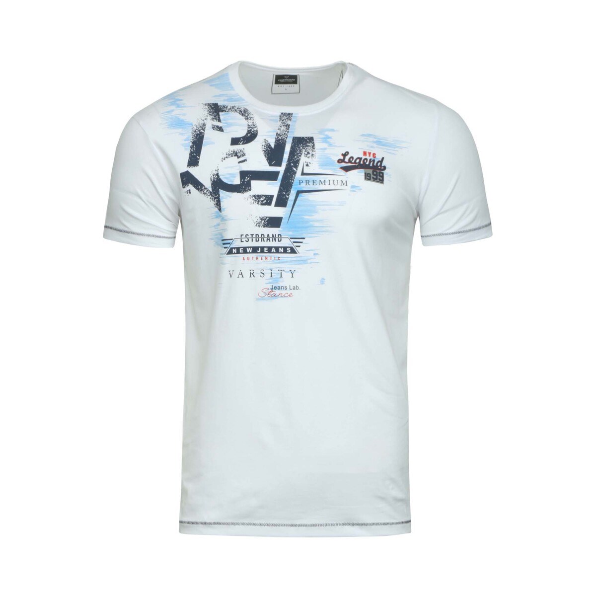 Buy Cortigiani Men's Round Neck T-Shirt Short Sleeve BSR027 White Extra ...