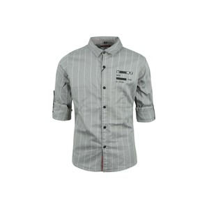 Ruff Boys Shirt Long Sleeve SK05521L Grey 10Y