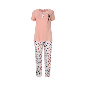Debackers Womens Pyjama Set Short Sleeve 2020-12 Pink Medium