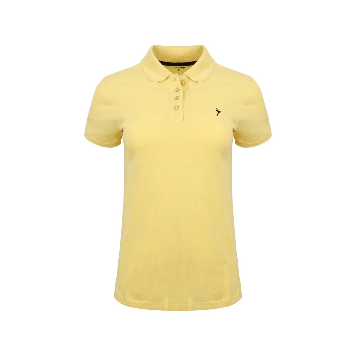 Eten Women's Polo T-Shirt Short Sleeve SCCPOLO10 Yellow Medium