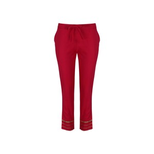 Pragya Women's Pants 36 inch Length Pink BTMPNK-01 Medium