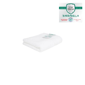 Barbarella Anti-Microbial Hand Towel 50x100cm White