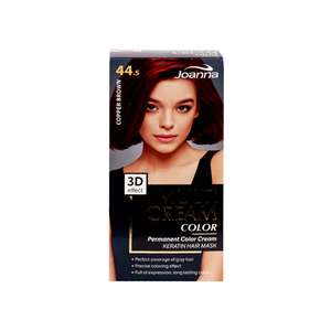 Joanna Permanent Hair Color Cream 44.5 Copper Brown 1pkt